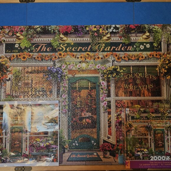 The Secret Garden 2000 Piece Jigsaw Puzzle Ceaco 38" x 26" Poster Assembled Once - Picture 3 of 7
